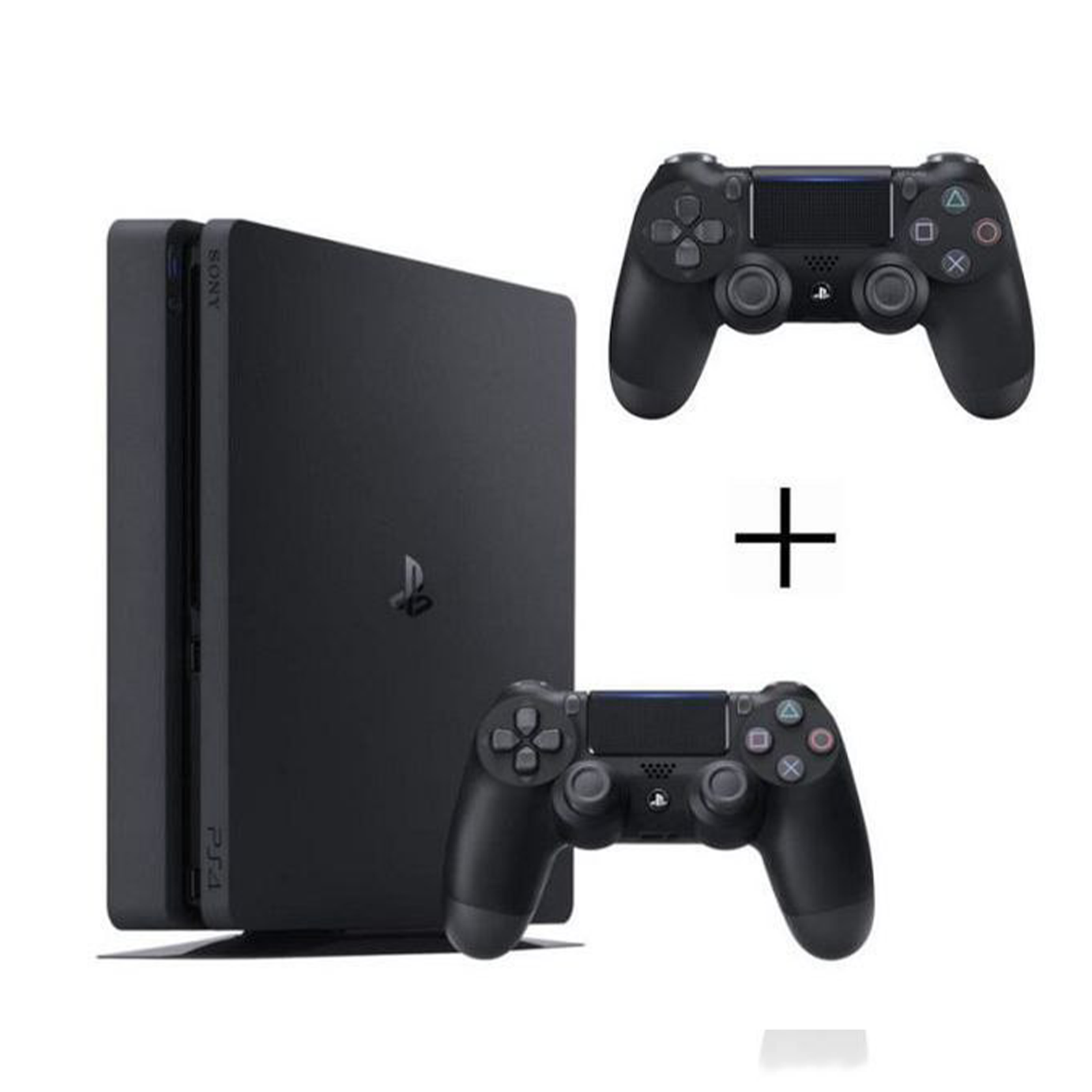 PS4-Slim-Quasi-Neuf-10-Jeux-installe.png PS4 Slim Quasi Neuf + 2 Manette & 10 Jeux installé – Image 1